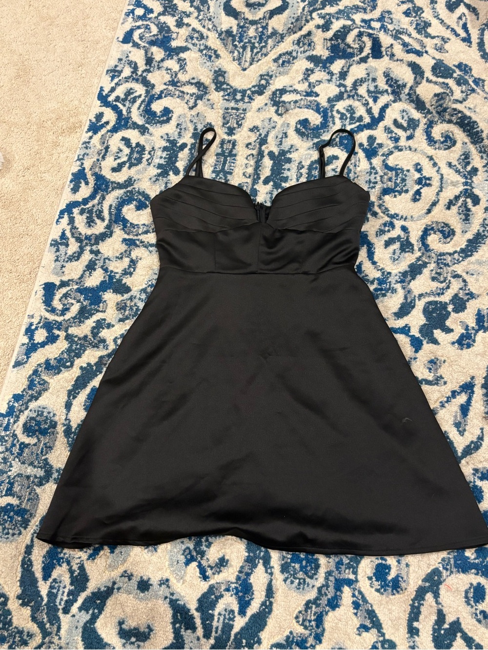 Princess Polly Black Mini Dress with Spaghetti Straps
